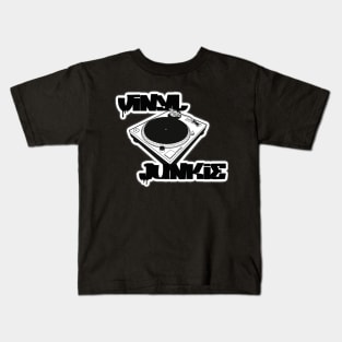 Vinyl Junkie. Kids T-Shirt